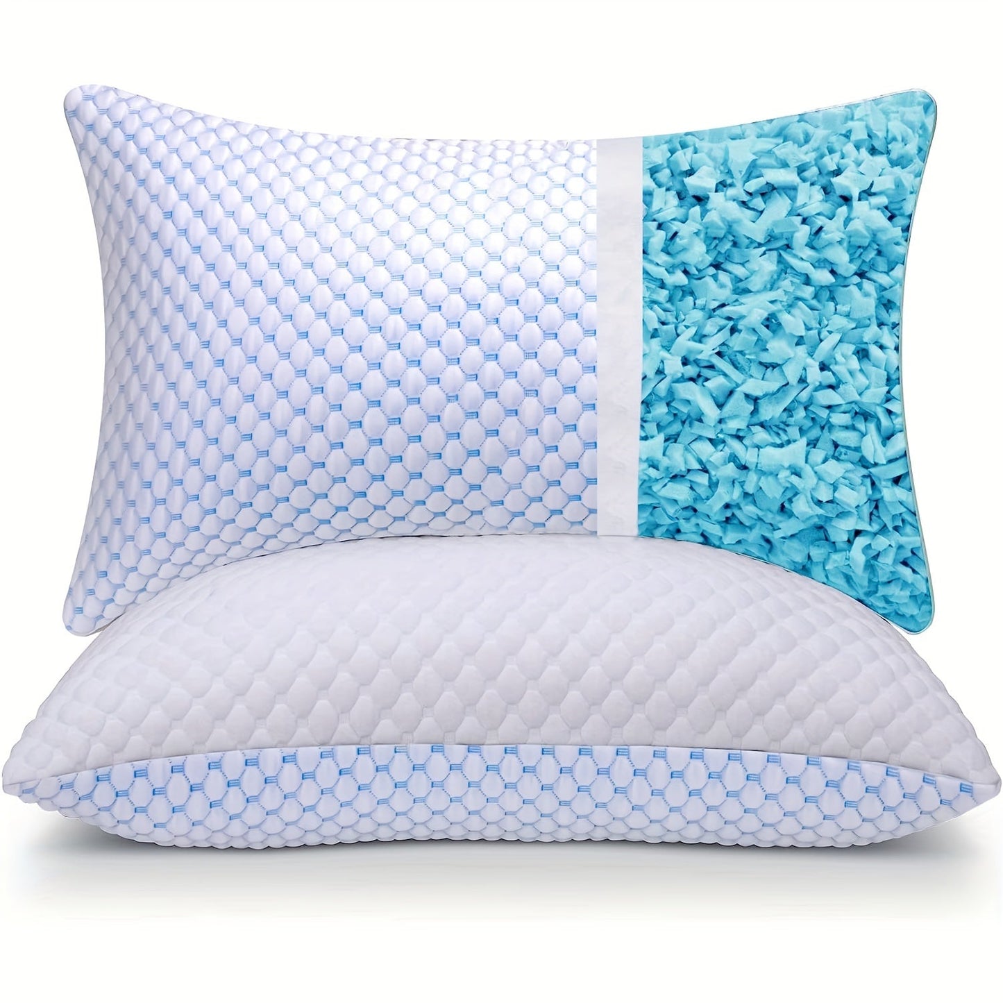 Brehn | ChillPillow Breeze - Kühlendes Memory-Schaum-Kissen mit Bambusbezug