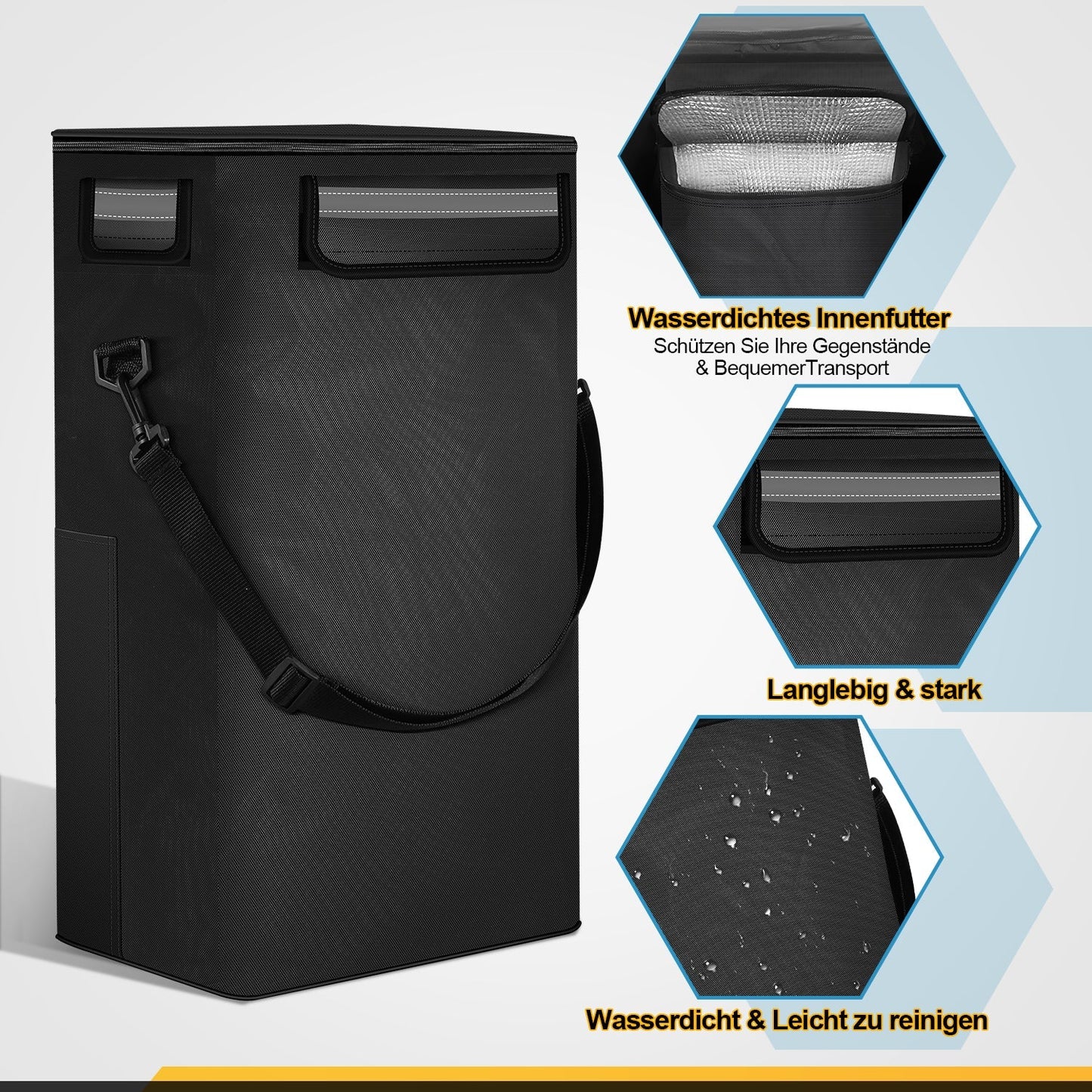 Einkaufstrolley Einkaufsroller Klappbar 40L | Brehn