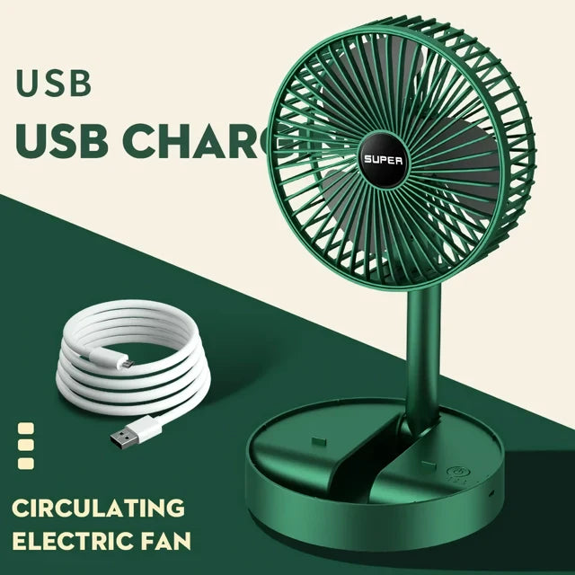 Kompakter 15 cm USB tragbarer Ventilator mit 3-Geschwindigkeitssteuerung | Brehn