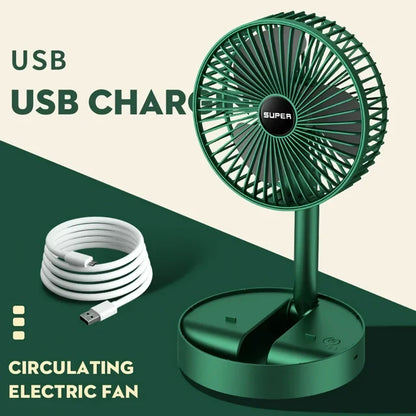 Kompakter 15 cm USB tragbarer Ventilator mit 3-Geschwindigkeitssteuerung | Brehn