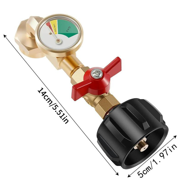 Brehn | Propan-Gas Nachfülladapter mit Ventil