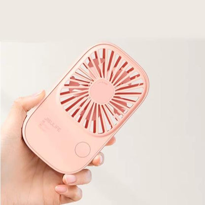 Mini Handheld USB wiederaufladbarer Ventilator mit 3 Geschwindigkeiten, tragbarer Wimpernventilator & Tischständer | Brehn