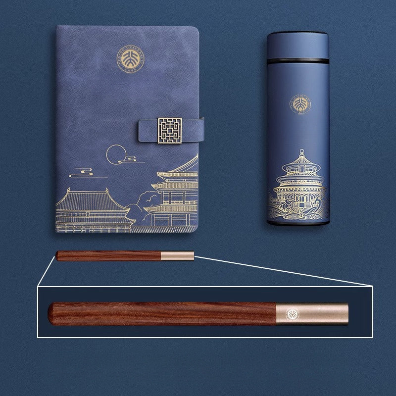 Imperia Luxe Geschenkeset – Notizbuch, Thermosflasche und Stift in Geschenkbox | Brehn