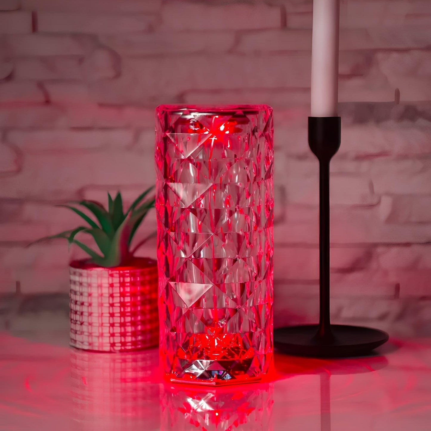 Kristall Tischlampe mit Touch-Steuerung - Aurora | Brehn