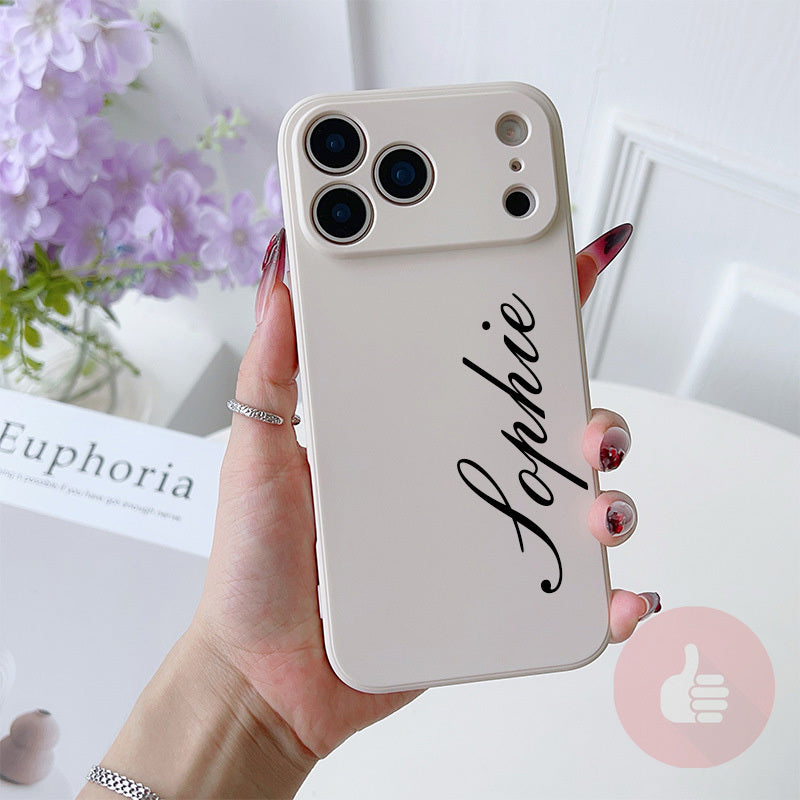 Personalisierte Flüssig-Handyhülle mit Namen für iPhone