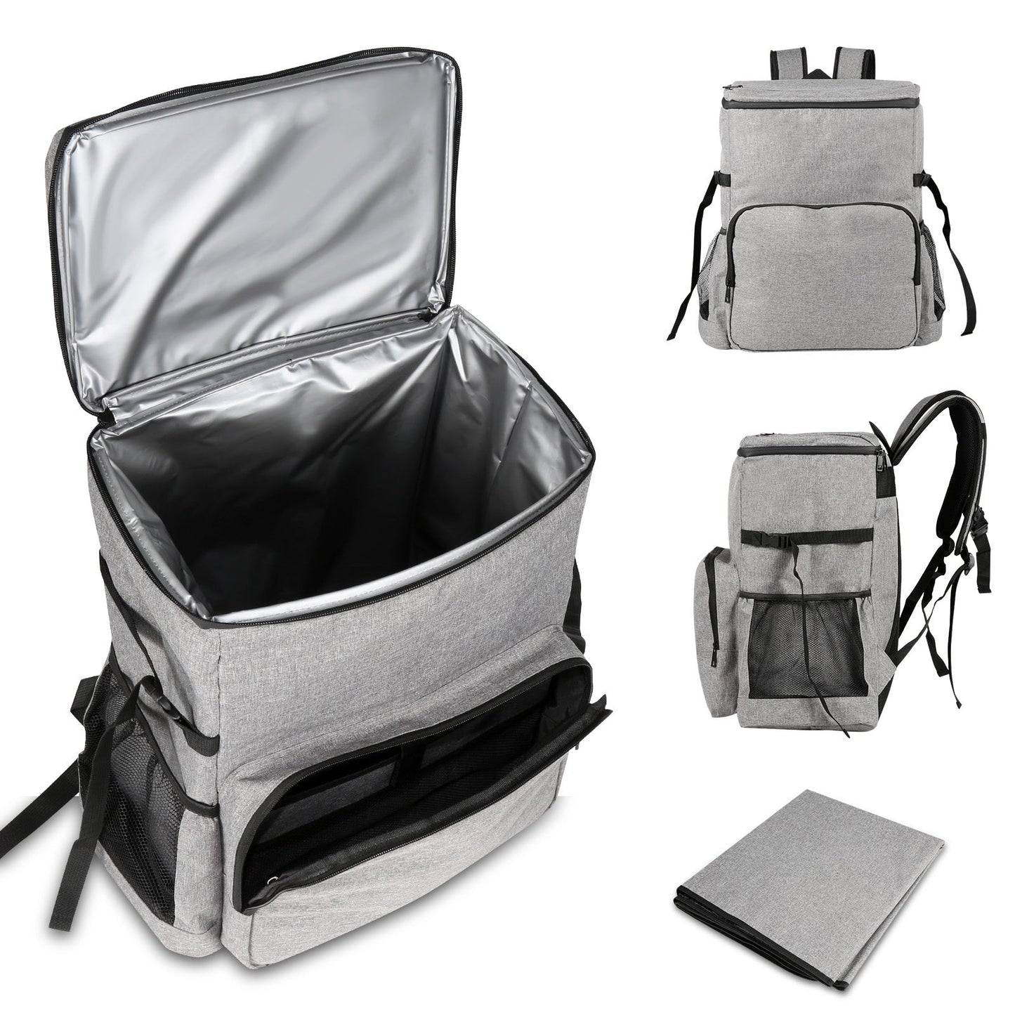 Kühlrucksack Thermo Rucksack 35L mit Picknickmatte | Brehn