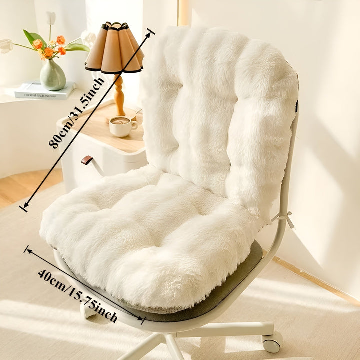 Weicher Sitzkissen aus Kunstpelz – Extra dick & kuschelig | Perfekt für Stuhl und Sofa | Brehn