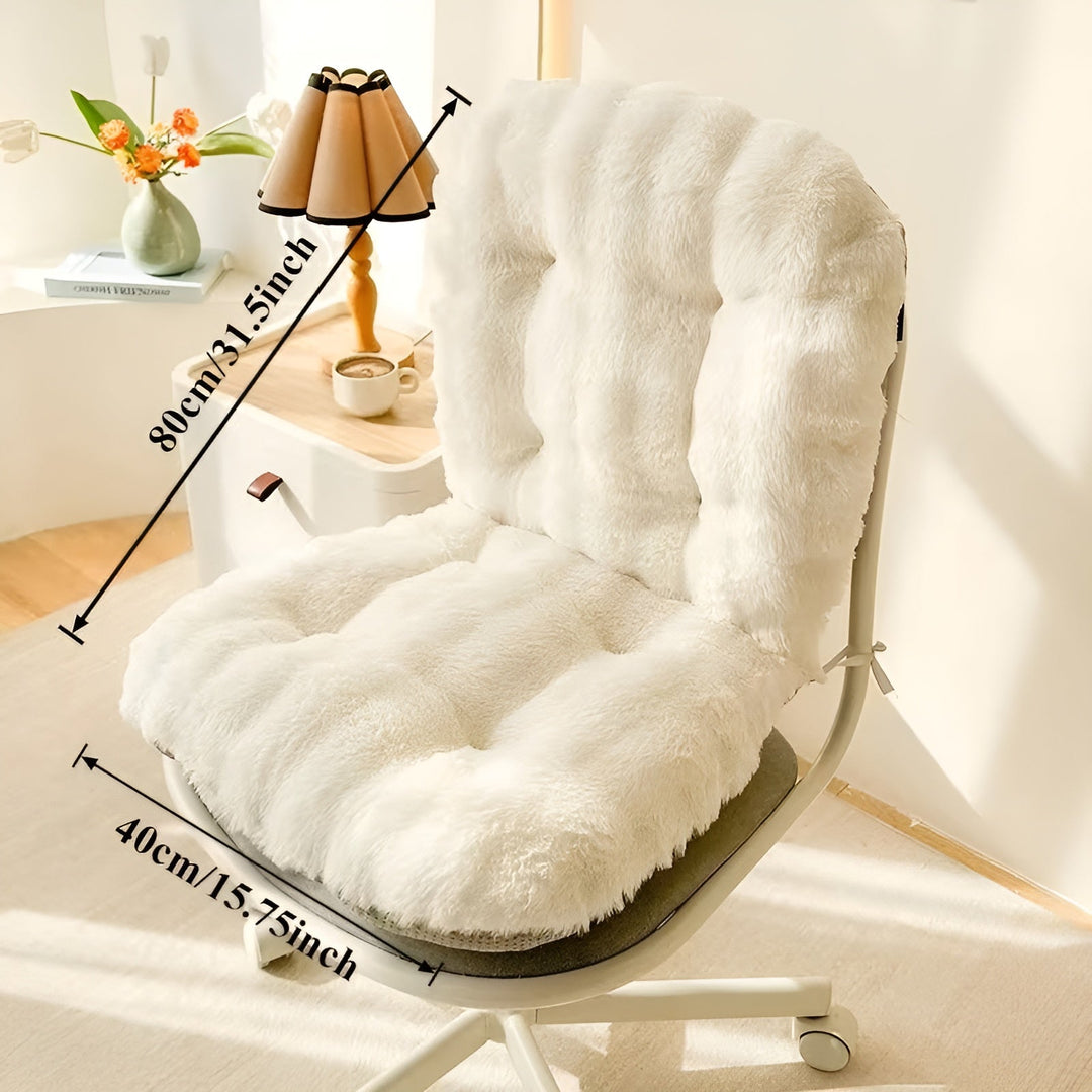 Weicher Sitzkissen aus Kunstpelz – Extra dick & kuschelig | Perfekt für Stuhl und Sofa | Brehn