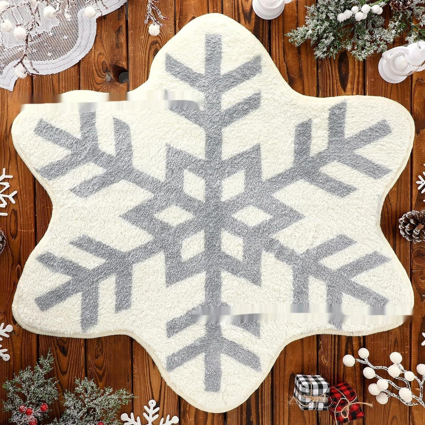 Brehn | Weihnachts-Kaschmir-ähnlicher Teppich Pflegeleicht