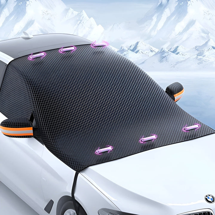 Magnetische Auto-Schneedecke – Schneller Schutz vor Eis und Schnee | Geeignet für Wintertage | Brehn