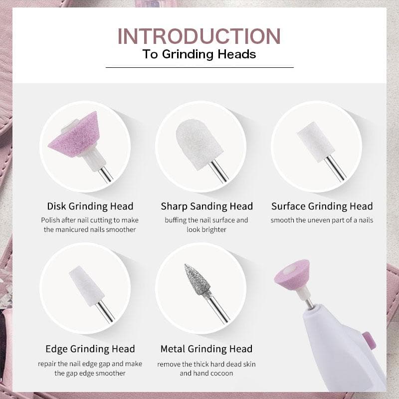 NailPro Elektrische Nagelfeile Set 2er-Pack | Brehn