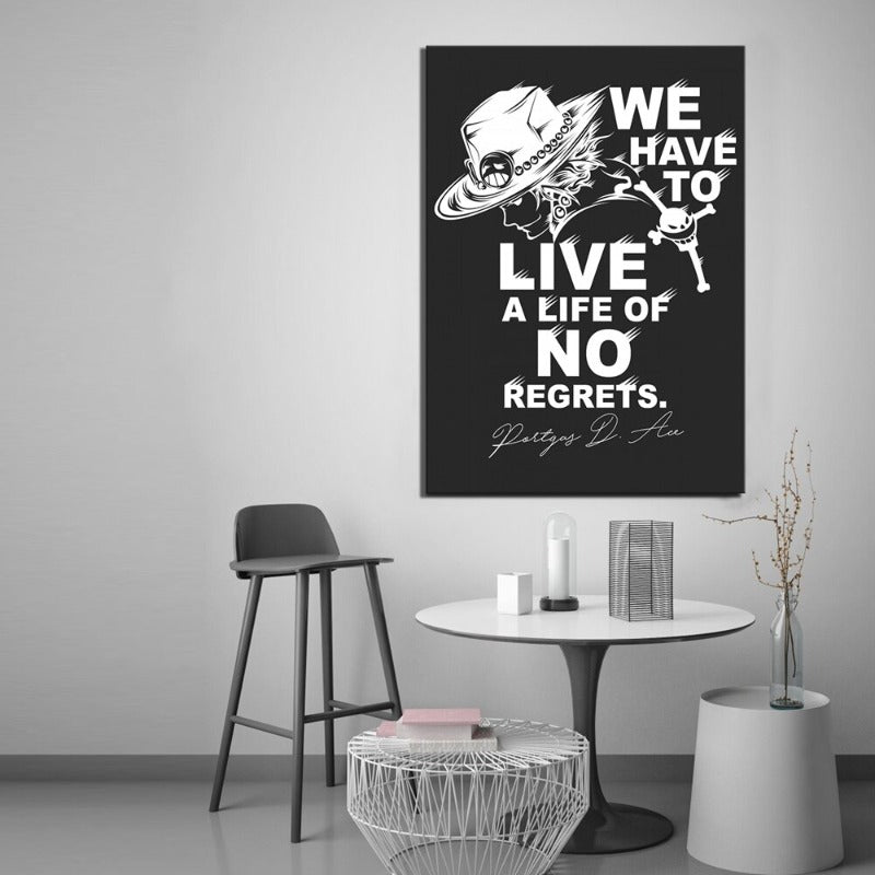 Live a Life - Leinwand Wandkunst Gemälde