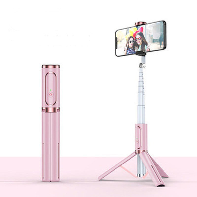Brehn | Kompakter ausziehbarer Bluetooth-Selfie-Stick, mit stabilem Stativ und 360° drehbarem Design
