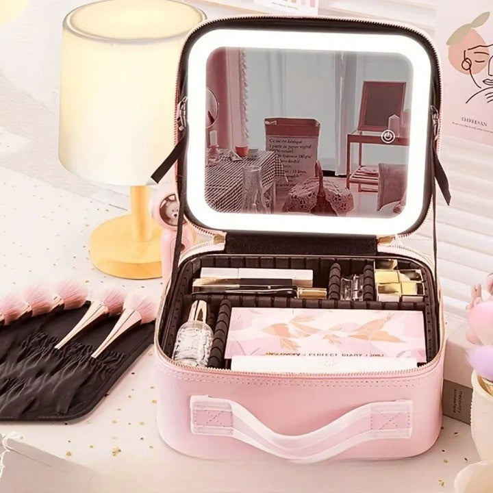 Brehn | LED Spiegel Reise Makeup Organizer Tasche