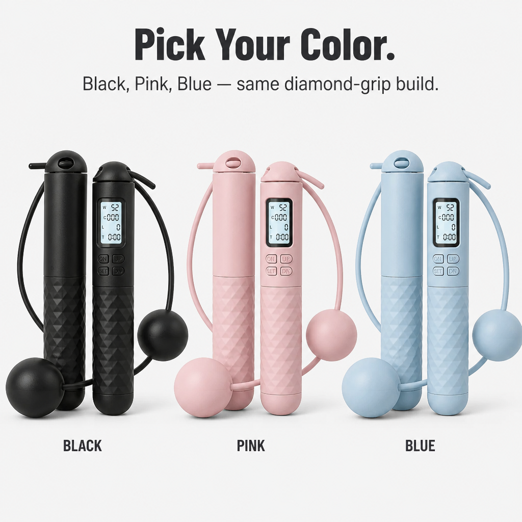 PulseRope Kabelloses Springseil mit LCD-Display | Brehn