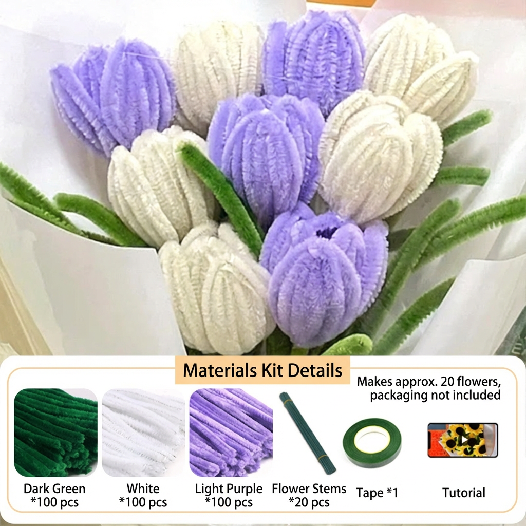 Brehn | DIY Chenille Blumenkit