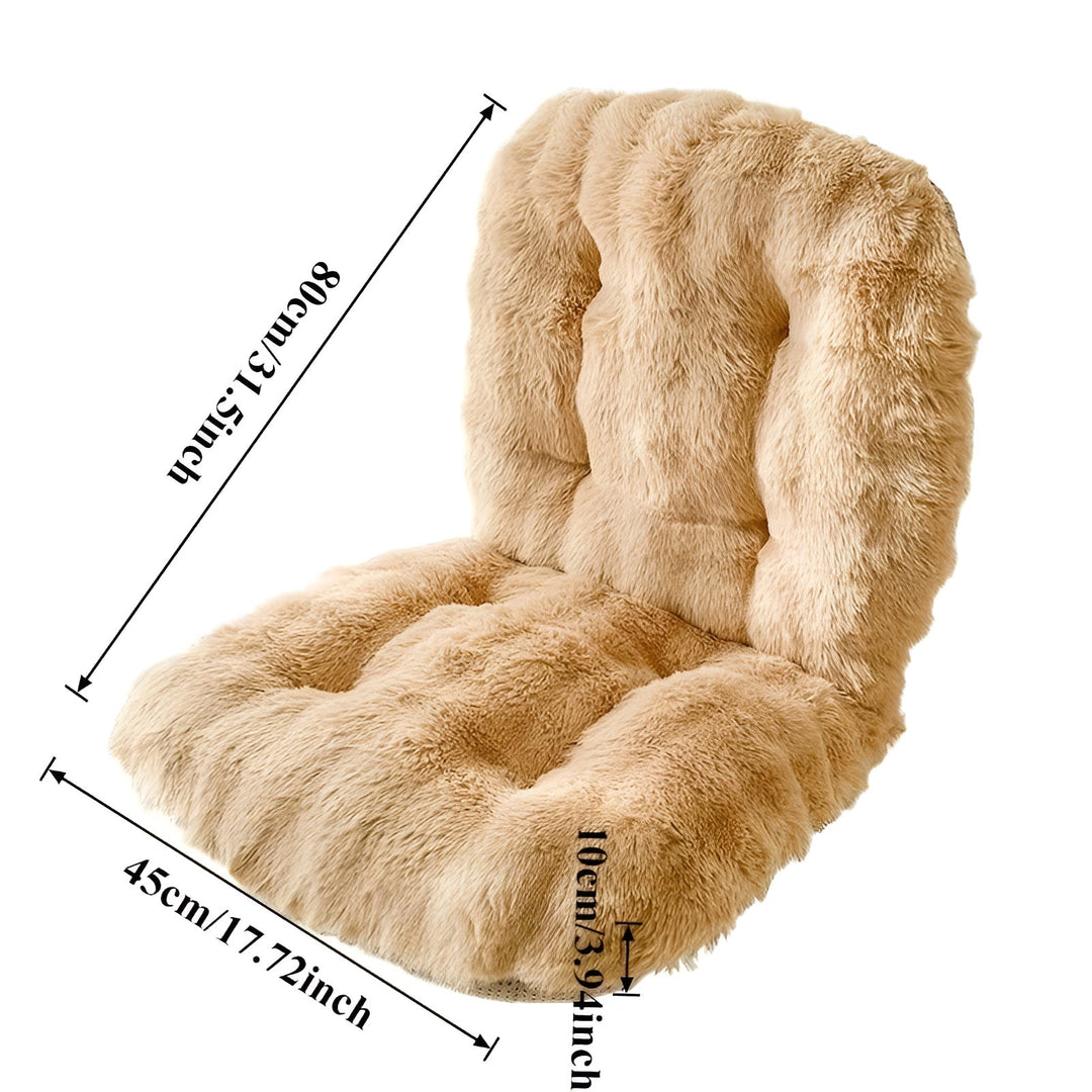 Weicher Sitzkissen aus Kunstpelz – Extra dick & kuschelig | Perfekt für Stuhl und Sofa | Brehn