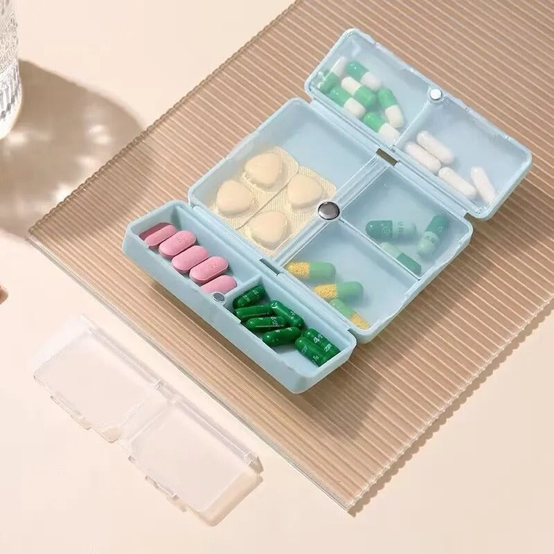 Kompakter Magnetischer Pillenorganisator | Tragbare, Sichere Aufbewahrung | Brehn