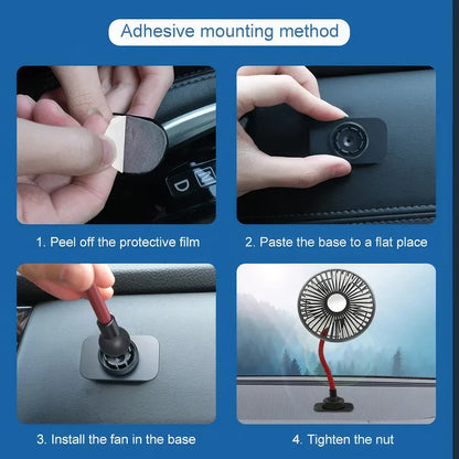 Multidirektionaler Auto Rücksitz Ventilator | Brehn