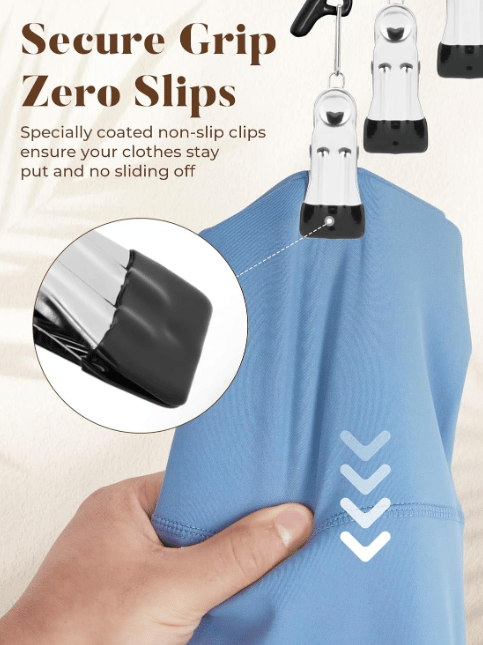 Leggings-Organizer Kleiderbügel mit Gummi-Clips | Brehn