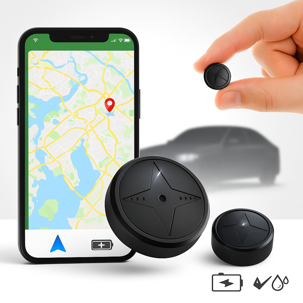 AutoGuard GPS Tracker Mini – Wasserdichter magnetischer Fahrzeug-Tracker
