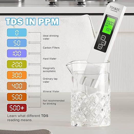 TDS-Messgerät 3-in-1 Digitaler Wasserqualitätstester | Brehn