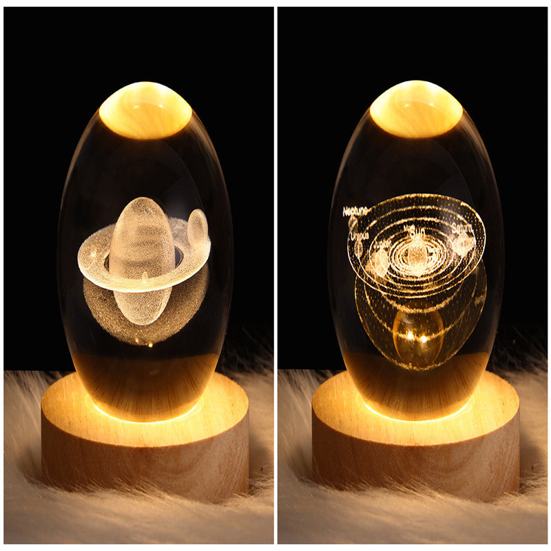 3D Galaxy Kristallkugel LED Nachtlicht | Brehn
