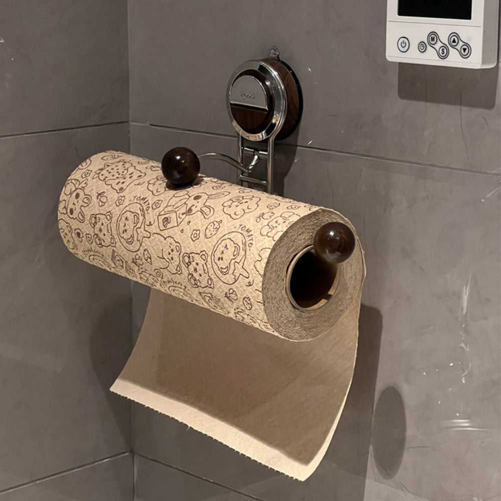 KeukenGrip Rollhalter aus Edelstahl mit Saugfuß | Brehn