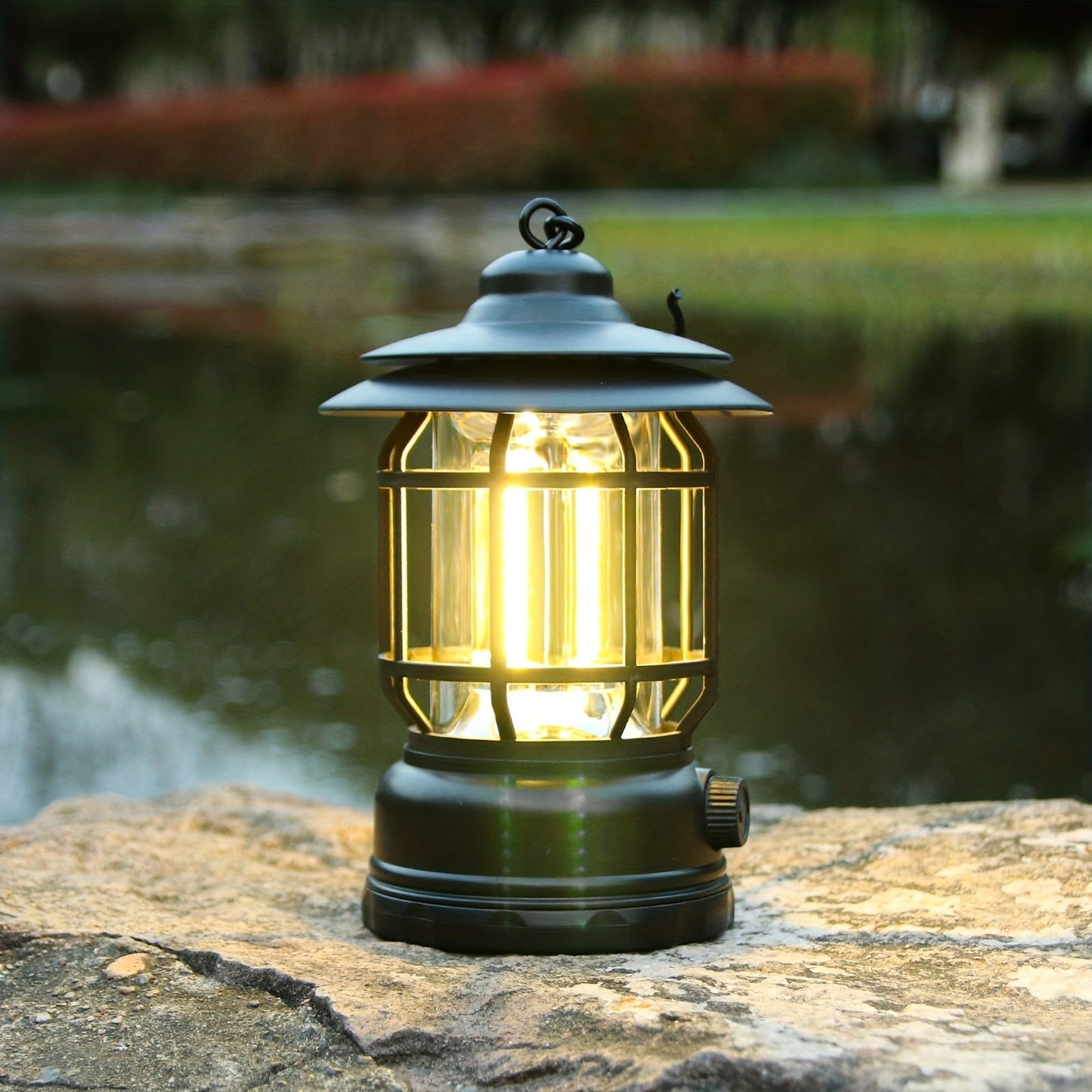 RetroGlow Lampe – Dimmbares Aufladbares LED Außenbeleuchtung | Brehn