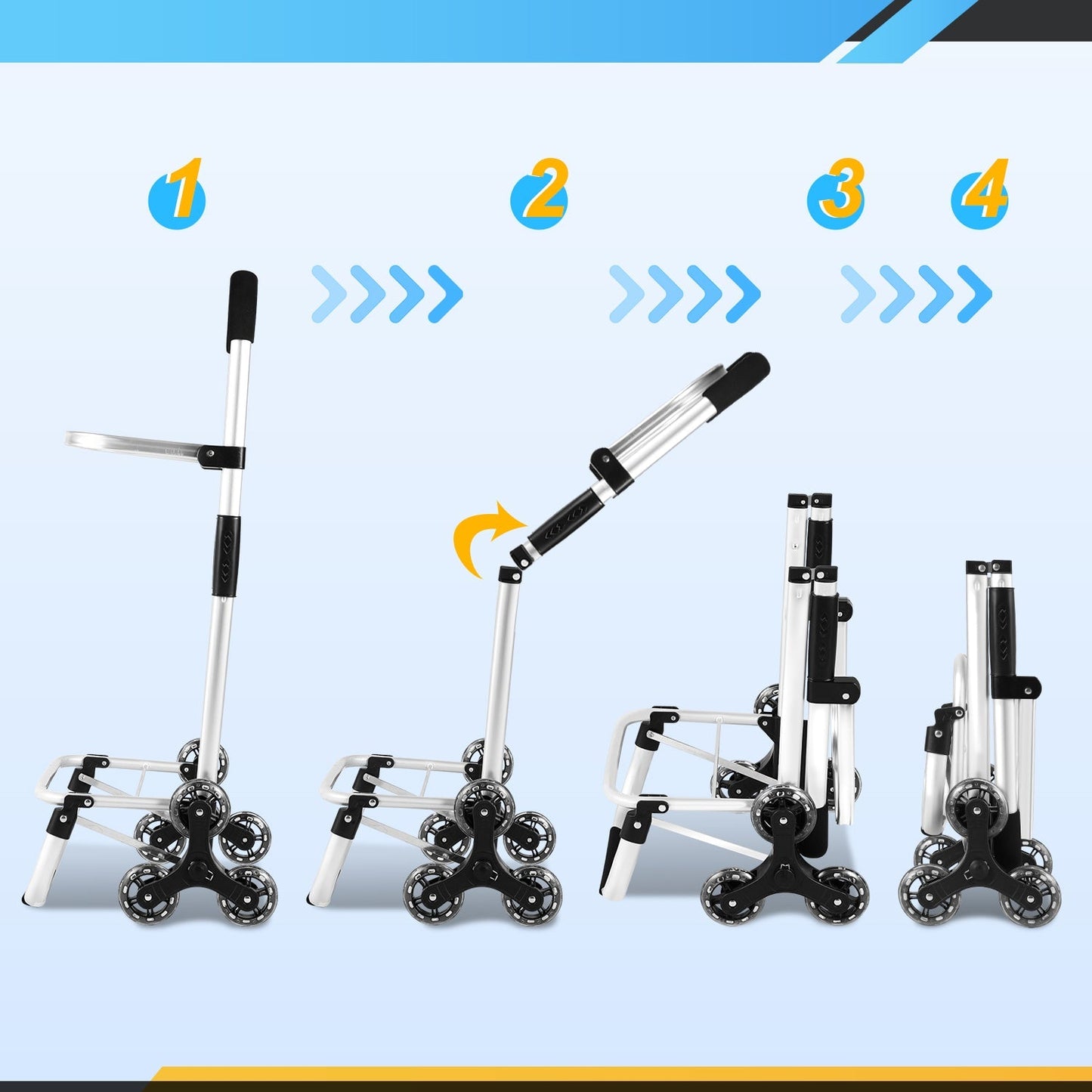 Einkaufstrolley Einkaufsroller Klappbar 40L | Brehn
