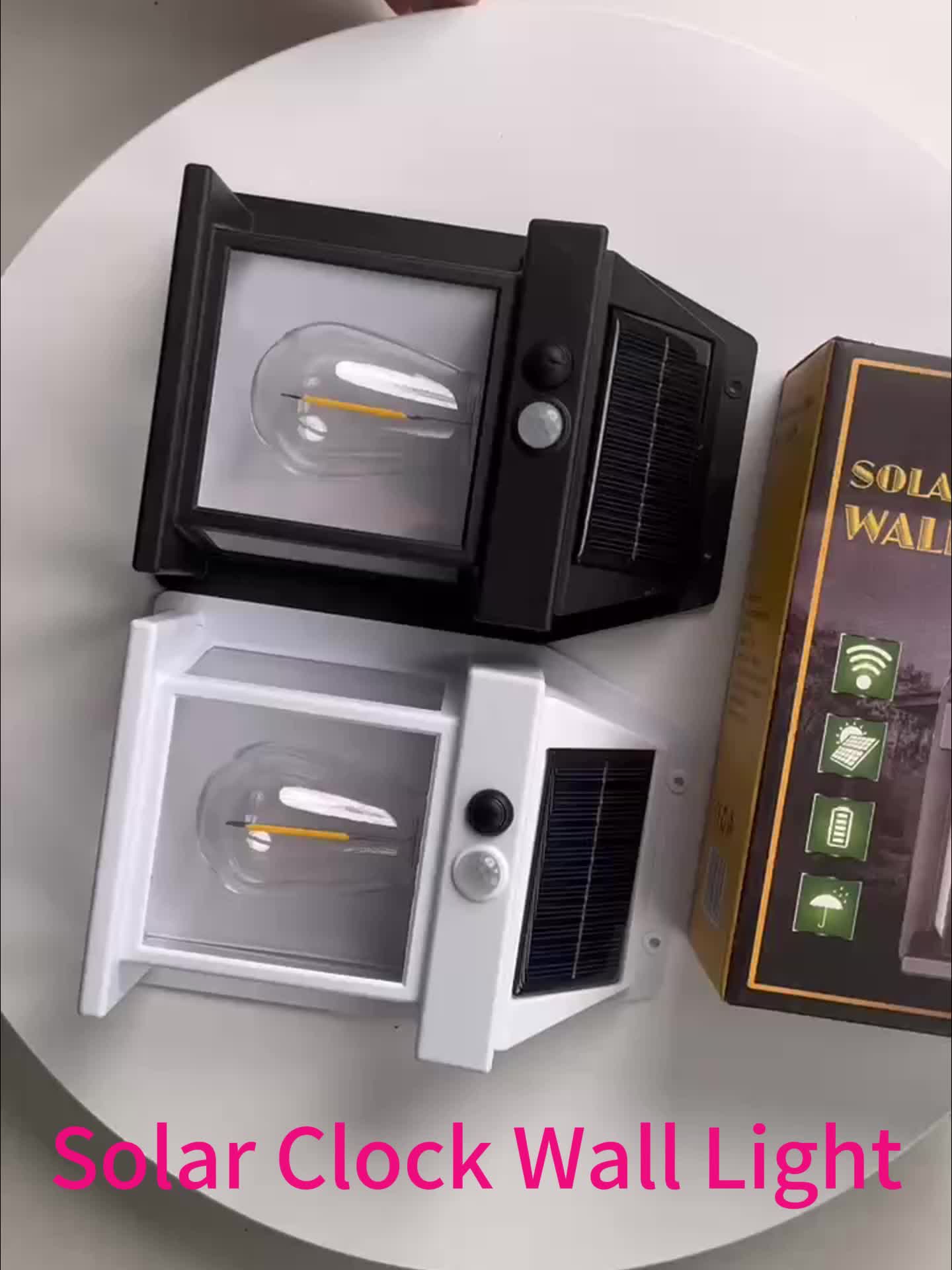 SolarGlow Wandlampe - Solarenergie Bewegungsmelder LED | Brehn