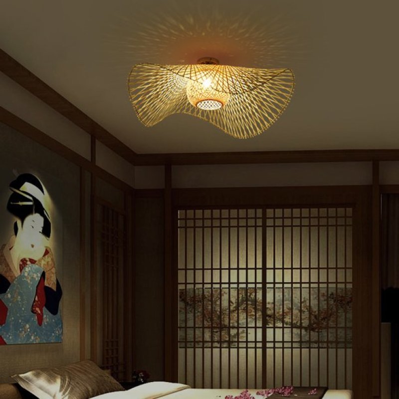 Brehn | MutoCraft - Elegante Rattan Pendelleuchte mit japanischen Einflüssen