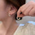 Brehn | Elegante Perlenrand-Hoop-Ohrringe