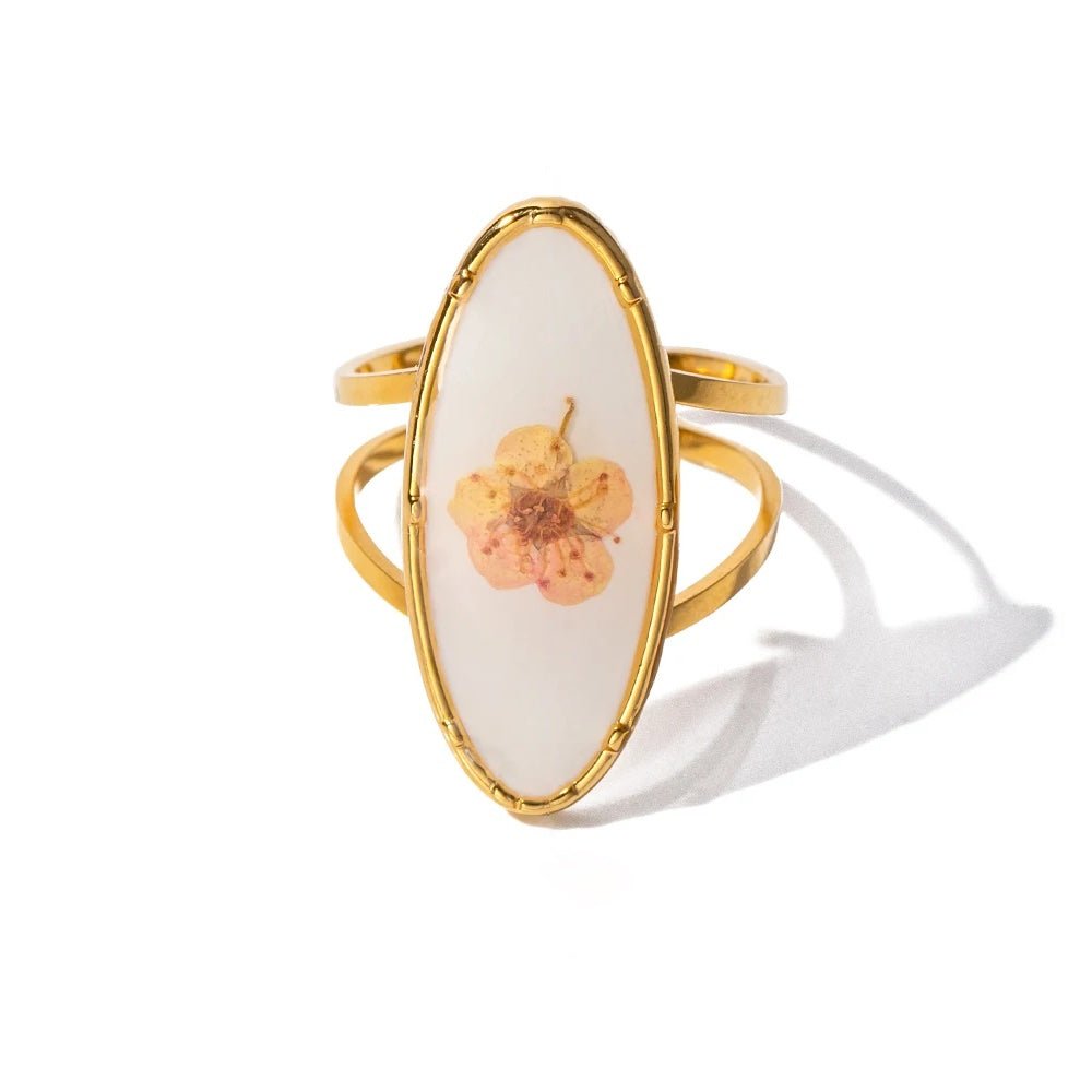 Brehn | Elegante florale verstellbare Ringe