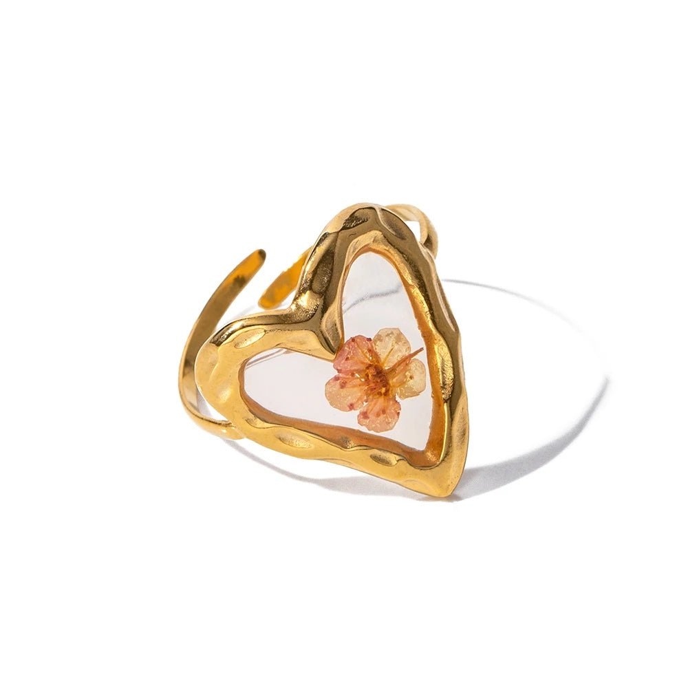 Brehn | Elegante florale verstellbare Ringe