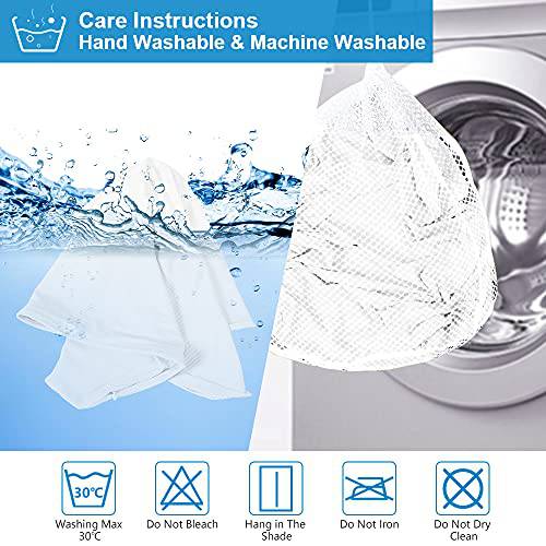 2-Pack Kühlende Kissenbezüge – Premium Seidige Weiße Streifen, Technologie, Q-Max 0.3 | Brehn