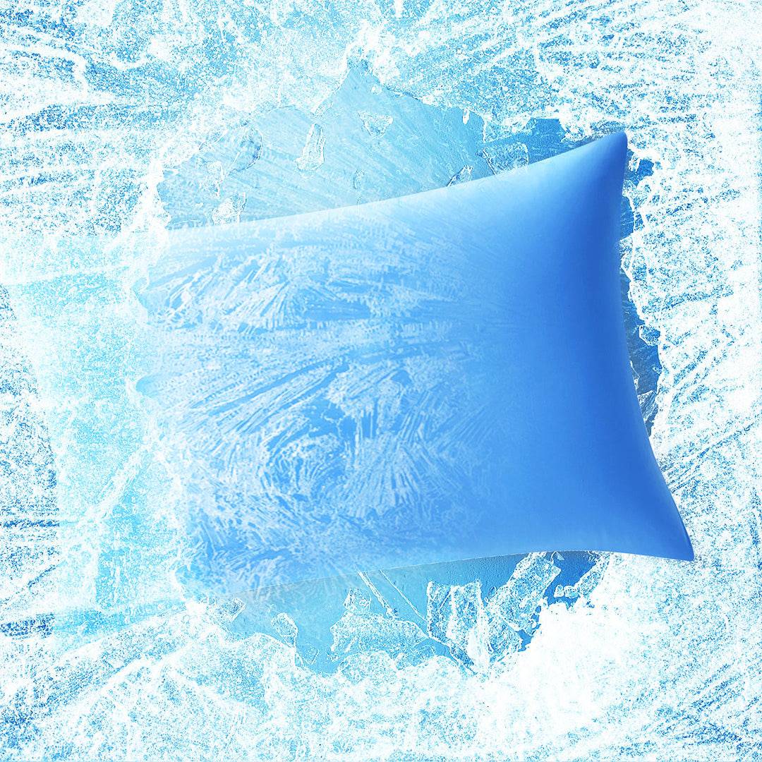 2-Pack Premium Seidige Super Kühlende Blau Kissenbezüge – Extreme Q-Max 0.5 | Brehn
