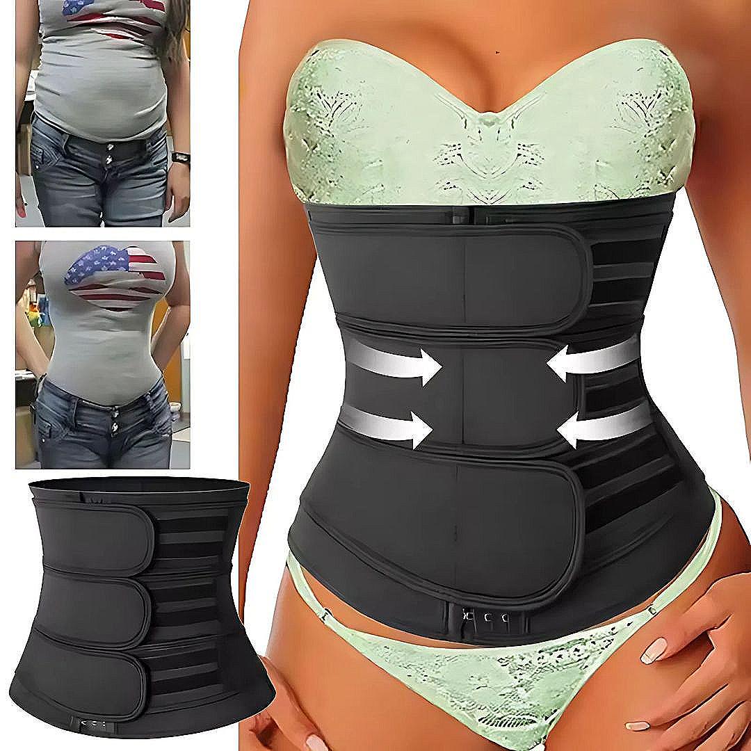ThermoCore | Taillentrainer Gürtel – Dreifache Kompression – Atmungsaktives Neoprenmaterial – Nach dem Training & Nach der Geburt Verwendung Brehn