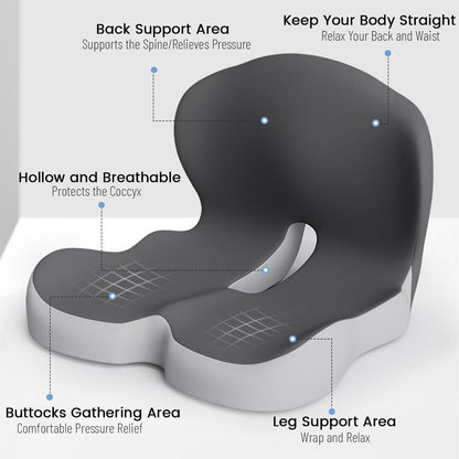 BODYFORM PAD – Ergonomisches Sitzkissen aus Memory-Schaum für täglichen Komfort
