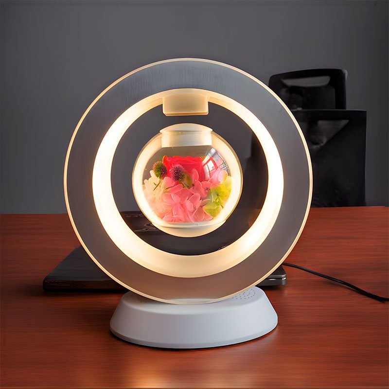 Schwebende Blume mit magnetischer Rotation – Floravia | Brehn