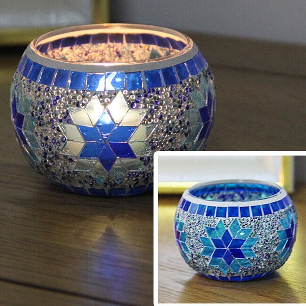 Europäischer Mosaik-Kerzenständer Wandkerzenhalter Ornament Passende Teelicht | Brehn