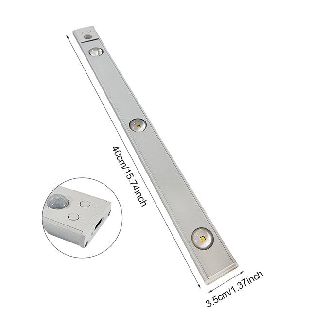 Brehn | Kabellose LED-Leuchte mit Bewegungssensor | Wiederaufladbar, Dimmbar & 3 Farben