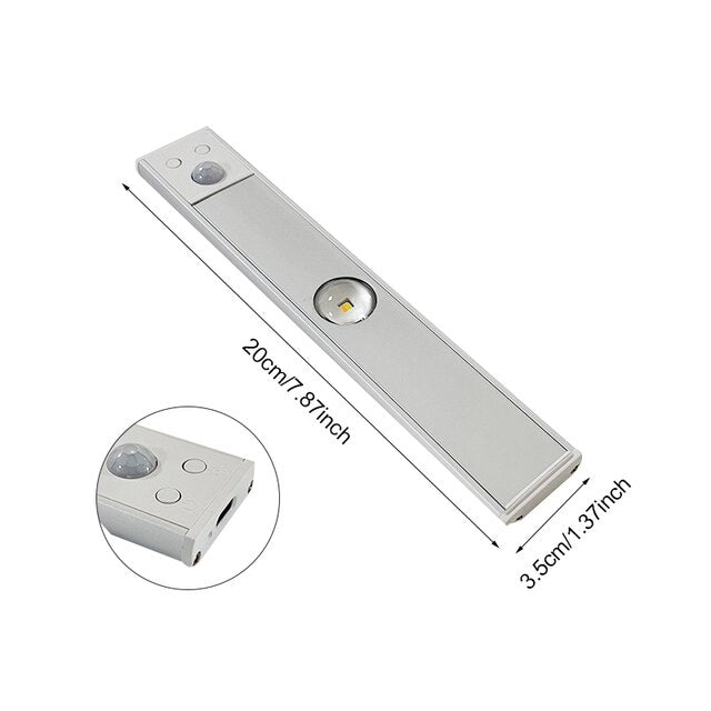 Brehn | Kabellose LED-Leuchte mit Bewegungssensor | Wiederaufladbar, Dimmbar & 3 Farben