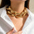 Brehn | Übertriebene Chunky Cuban Link Choker-Halskette