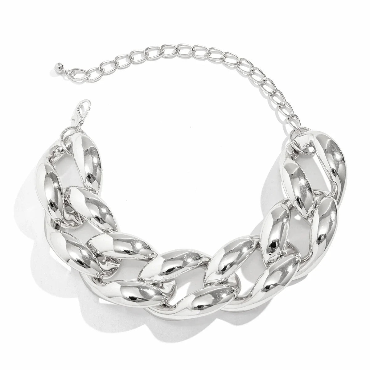 Brehn | Übertriebene Chunky Cuban Link Choker-Halskette