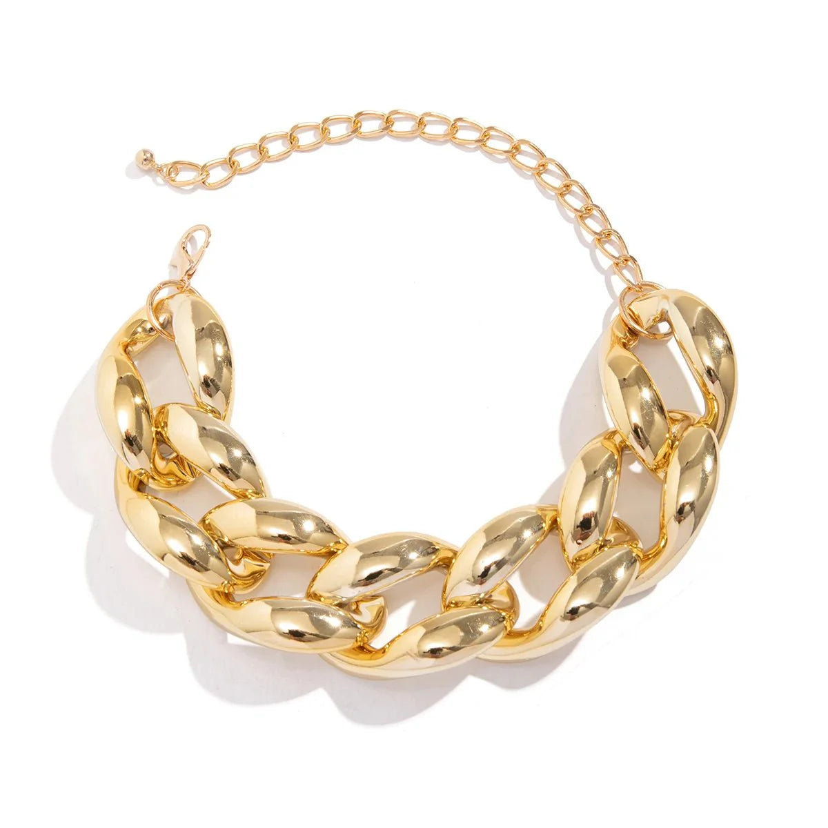 Brehn | Übertriebene Chunky Cuban Link Choker-Halskette