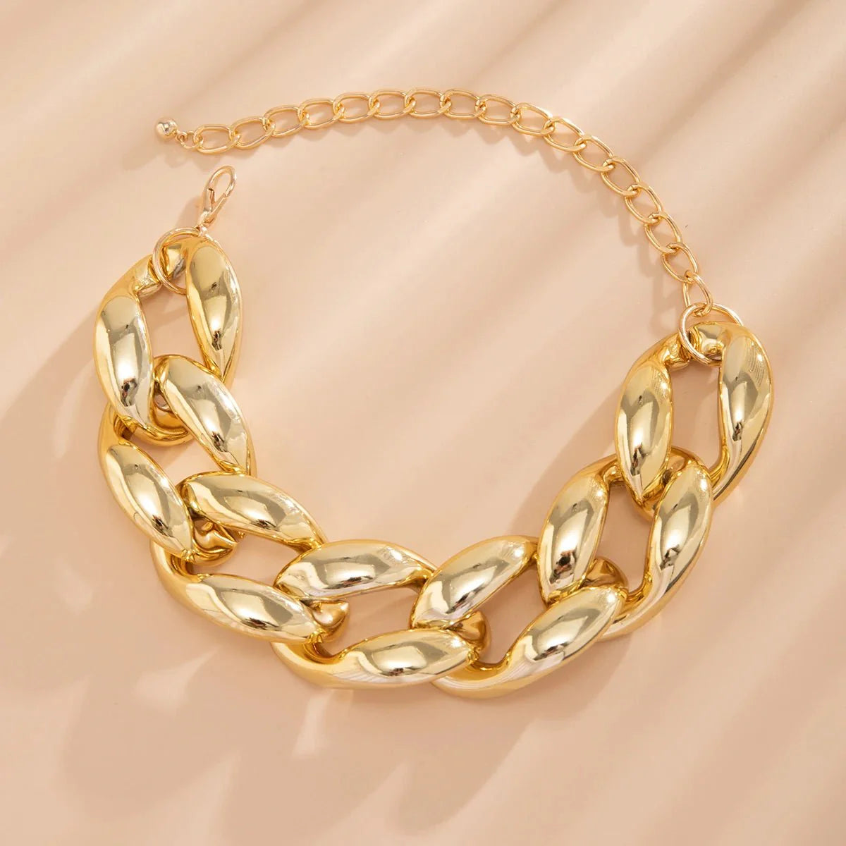 Brehn | Übertriebene Chunky Cuban Link Choker-Halskette