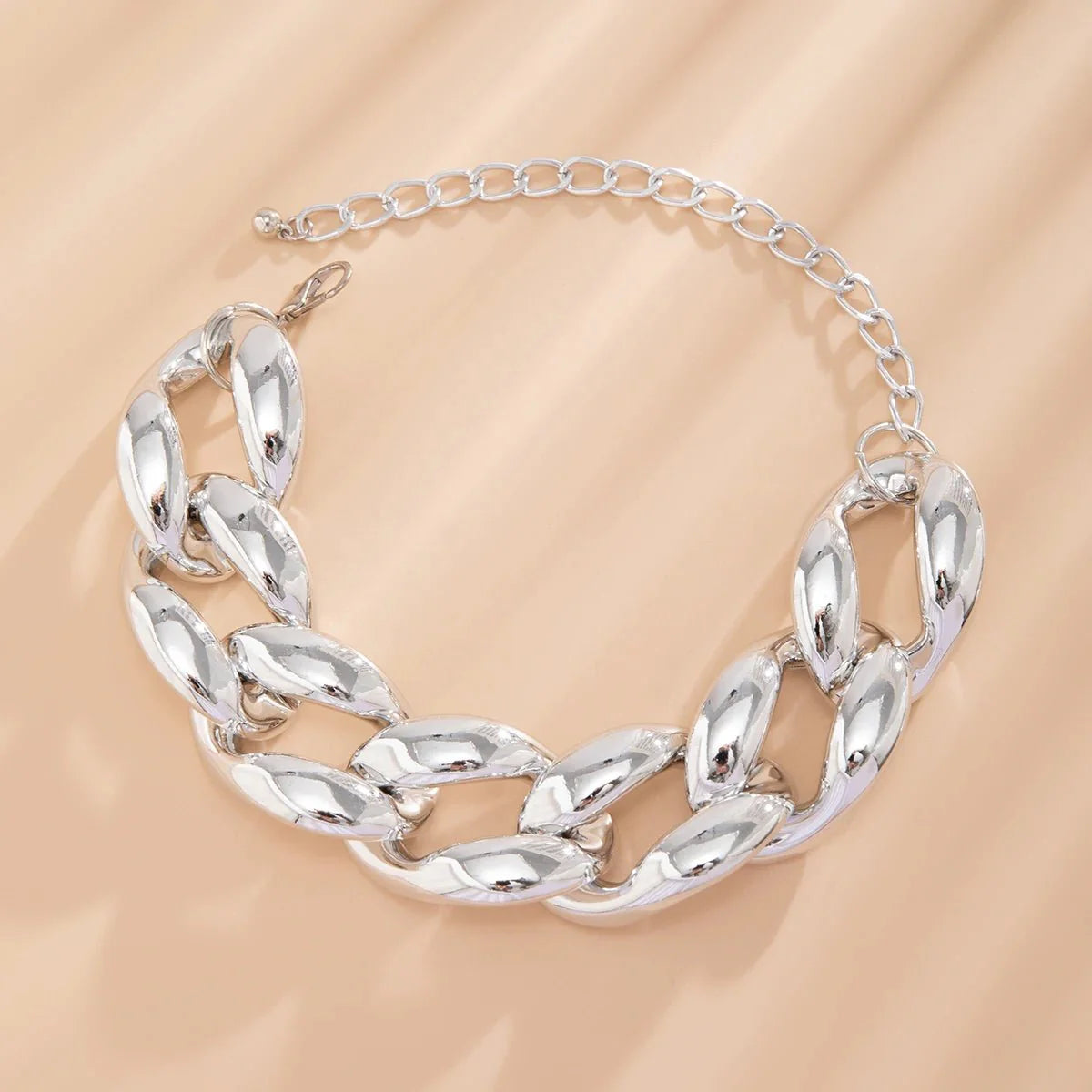 Brehn | Übertriebene Chunky Cuban Link Choker-Halskette
