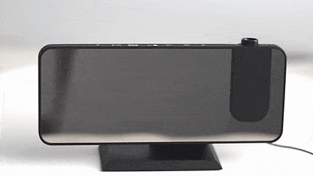 Brehn | Eindhoven Astronatic | Der beste Wecker mit LED-Bildschirm - 180° Projektor - USB-Ladegerät