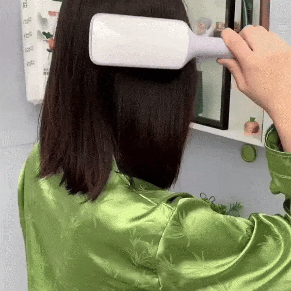 Brehn | LuxéTress 4-in-1 Selbstreinigende Haarbürste | Innovative Haarbürste mit Selbstreinigungstechnologie für mühelos glattes und glänzendes Haar
